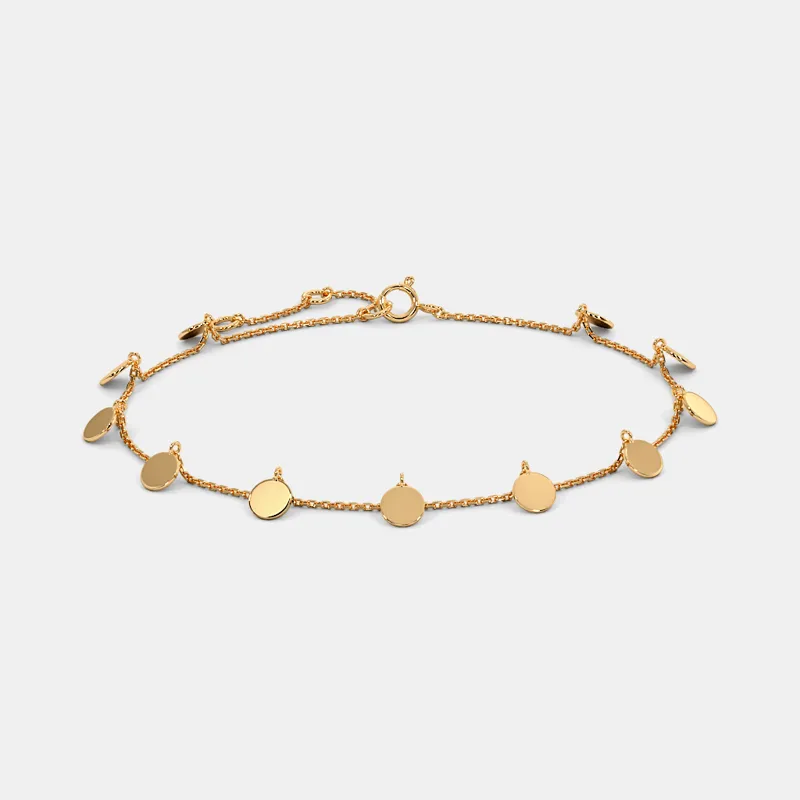Heartbeats of Gold Bracelet