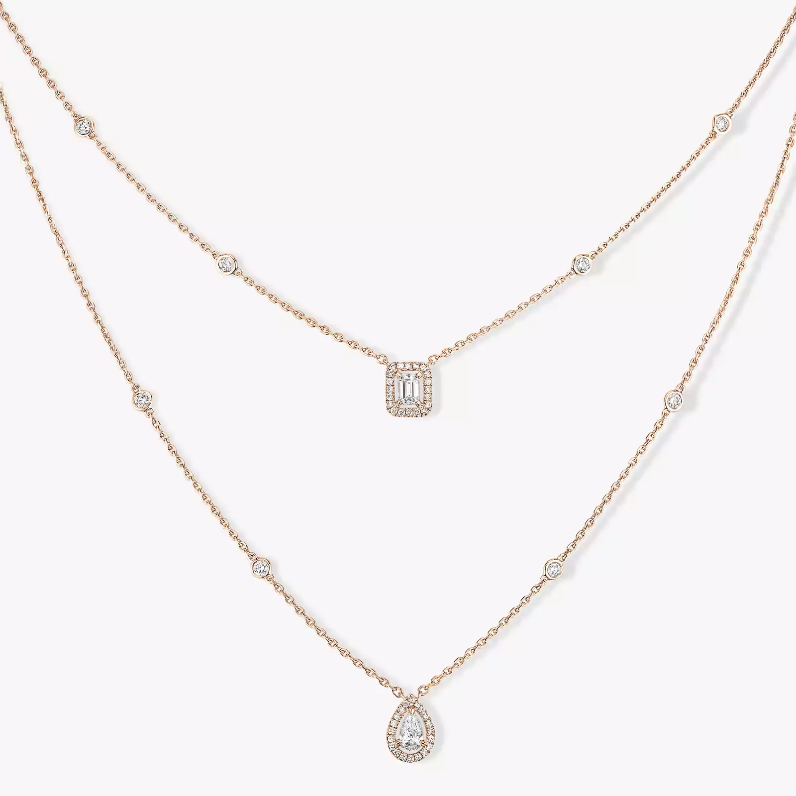 Solara Layered Diamond Necklace