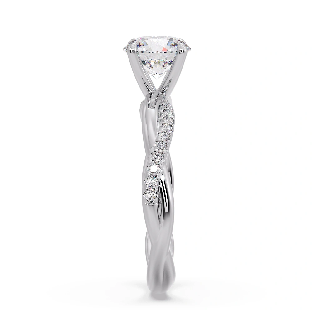 Diamond Ring Rope Gold & Diamond Rings – Certified 14K/18K light weight Daily Jewellery ...